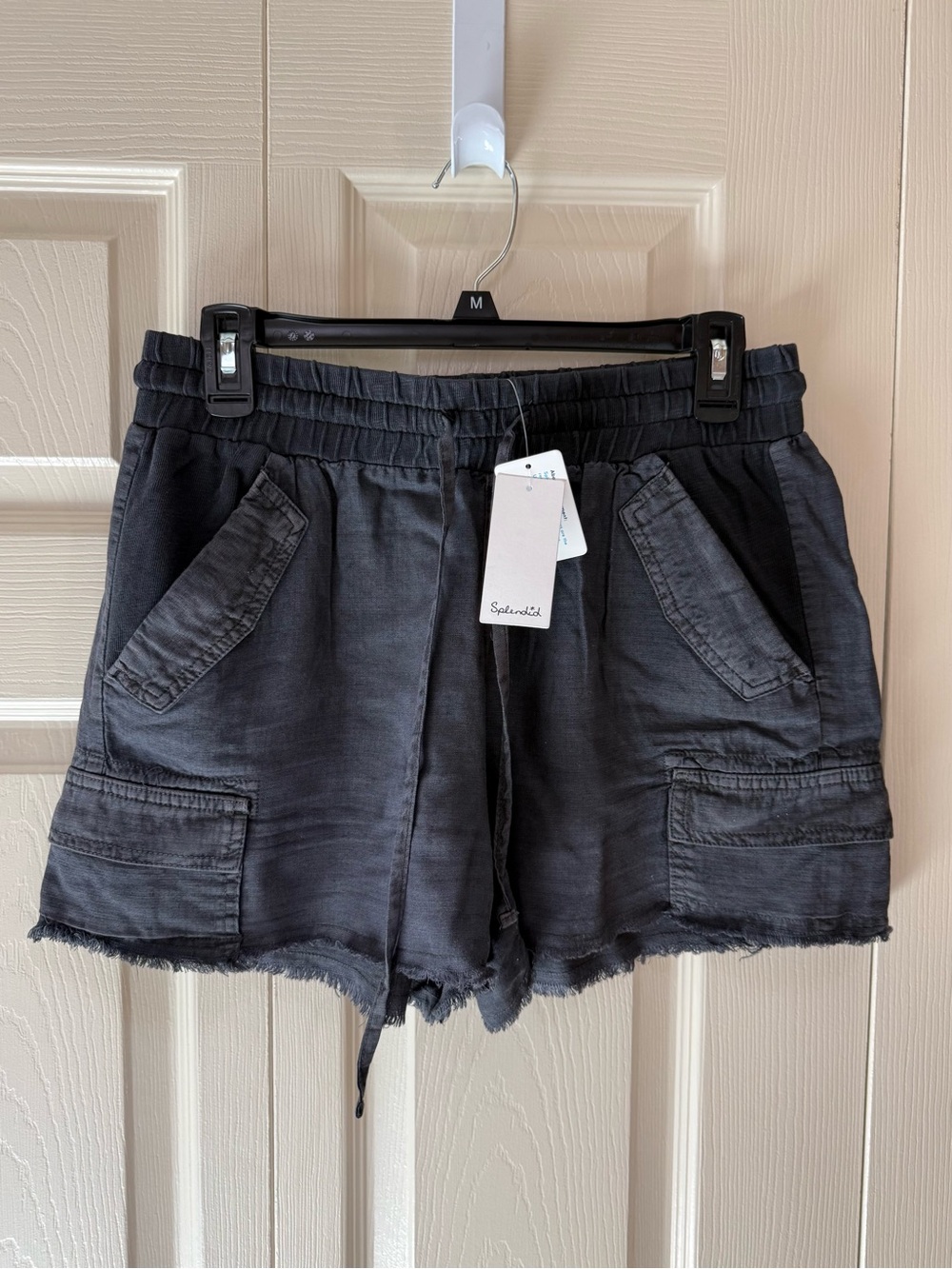 NWT Splendid Pull-On Drawstring Cargo Shorts w/ Raw Hem